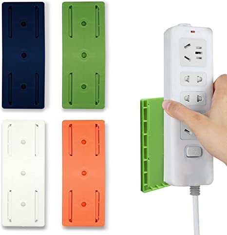 Adhesive Punch-Free Socket Holder (Pack of 2)